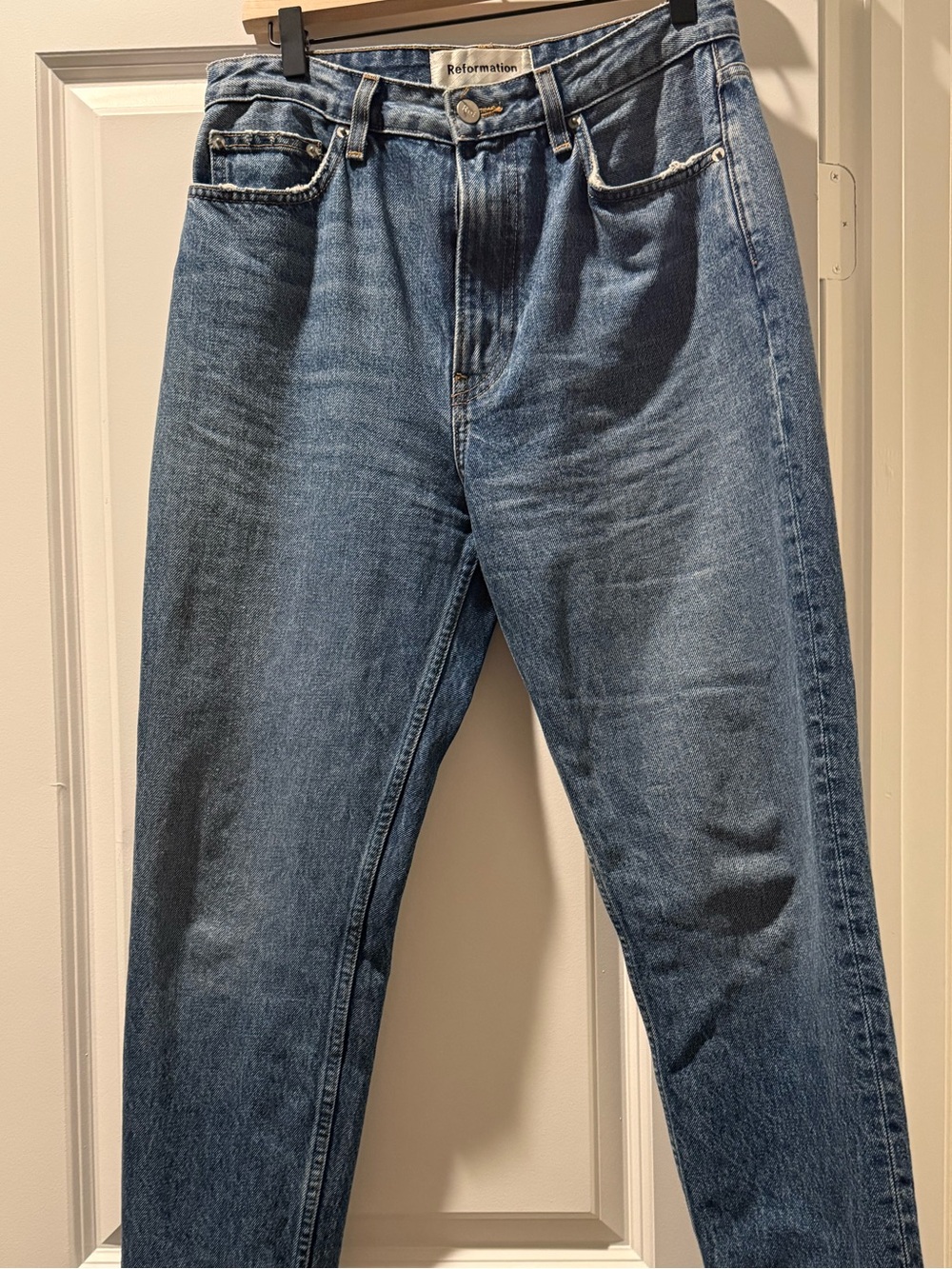 Reformation high rise cigarette Jeans
